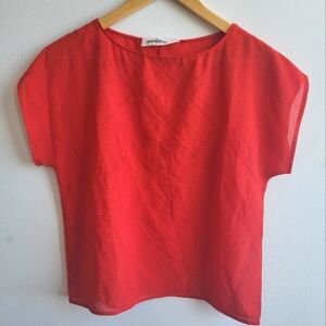 Vintage Red Short  Sleeve